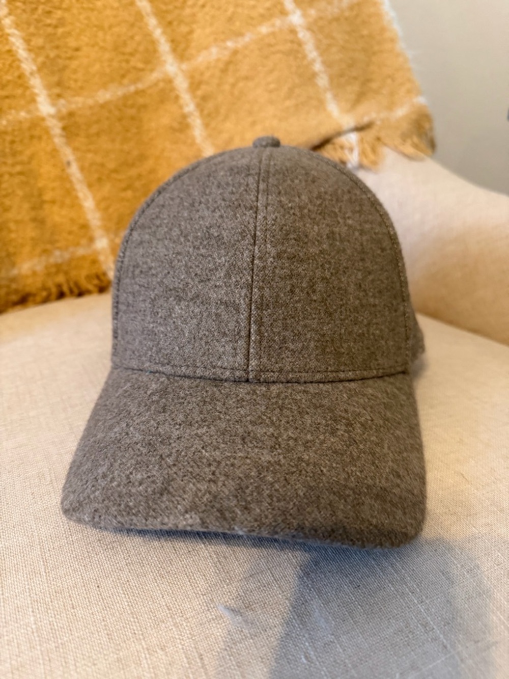 Babaton Brown Wool-Blend Baseball Cap